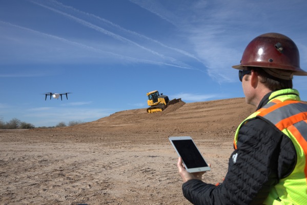 John Deere se asocia con Kespry para llevar drones y datos aéreos a la construcción y la silvicultura
