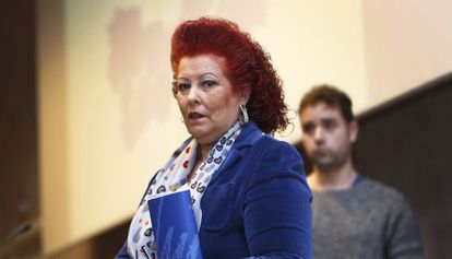 Consuelo Ciscar, en el IVAM, en 2014, último año de su mandato.