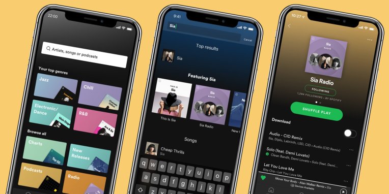 La aplicación Premium de Spotify recibe un gran cambio de imagen
