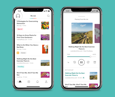 La aplicación de lectura de Pocket no sonará tan robótica ahora