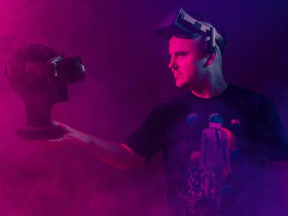 Edgar Martín-Blas, CEO de la compañía madrileña Virtual Voyagers, en una foto cedida por la empresa.