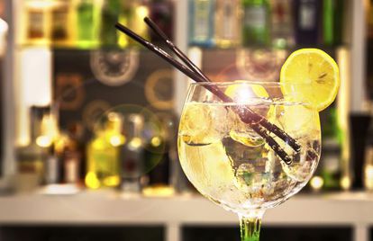 Gin Tonic en copa de balón.
