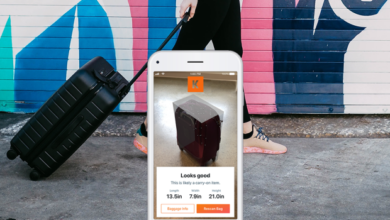 La nueva función AR de Kayak le dirá si su bolso de mano cabe en el compartimento superior