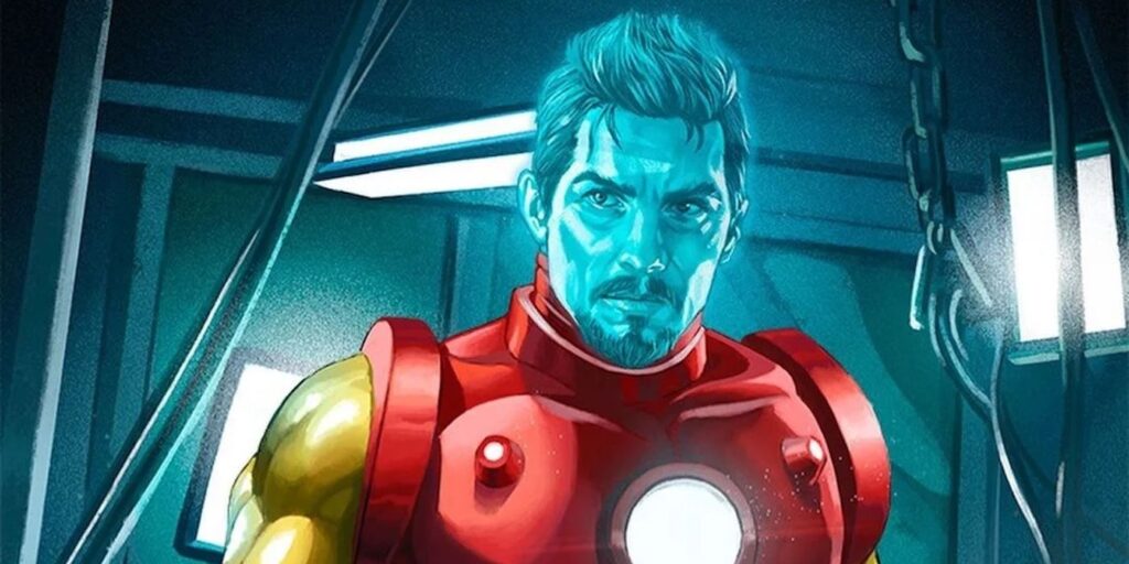 La piel de Iron Man de los Vengadores de Marvel convierte a Tony Stark en un holograma