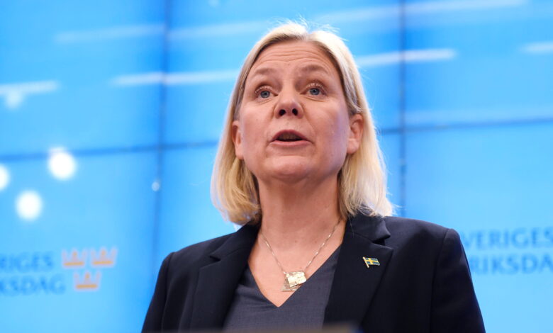 La socialdemócrata Andersson, nombrada de nuevo primera ministra de Suecia