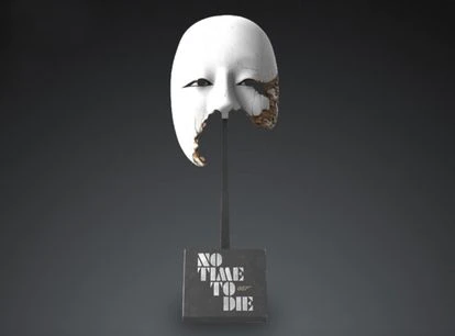 Representación digital de la máscara japonesa de Safin, de la película 'Sin tiempo para morir' de James Bond.