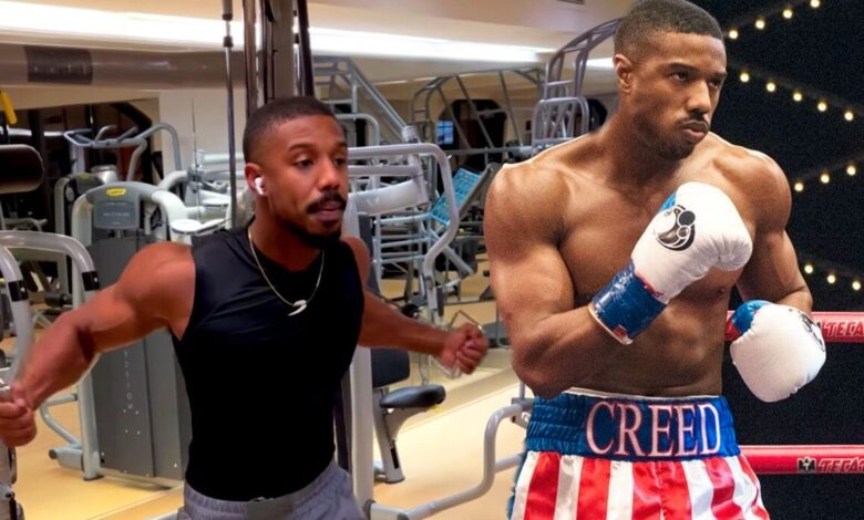 Michael B. Jordan obtiene los brazos levantados en el video de entrenamiento de Creed 3