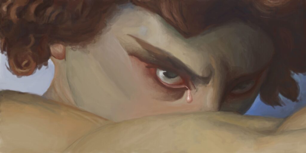 Minecraft Art recrea la pintura clásica de un ángel caído