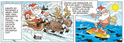 Viñetas del tebeo de Ibáñez 'Mortadelo y Filemón. El cambio climático'