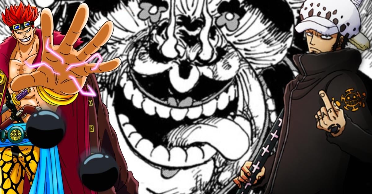 TRAFALGAR LAW e EUSTASS KID combinam ataques e derrubam BIG MOM ( One