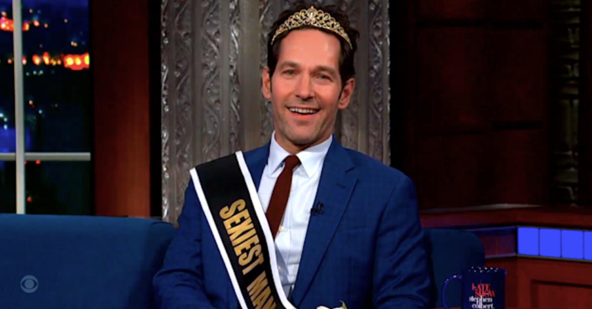 Paul Rudd, el hombre más sexy del mundo, revela a quién habría elegido su esposa
