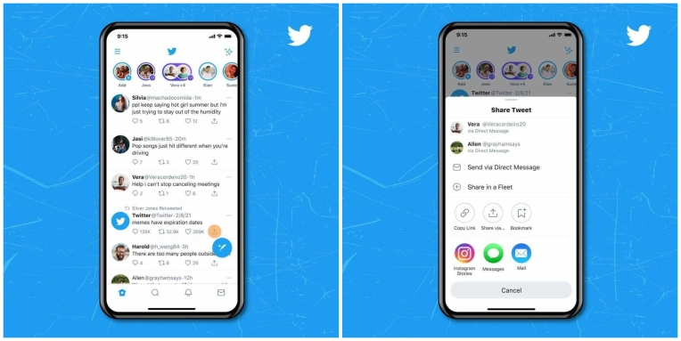Puede compartir tweets directamente en Instagram Stories ahora