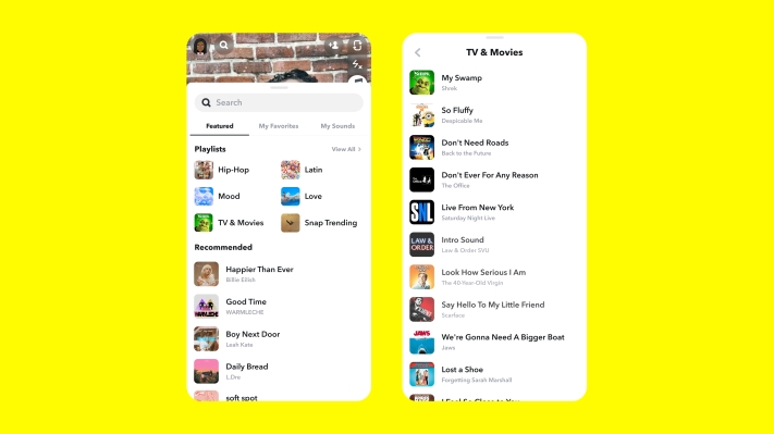 Snapchat se asocia con NBCUniversal para brindar a los usuarios acceso a más clips de audio