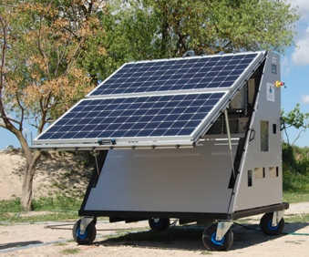 The Waterologies Solardistech es una planta de tratamiento de agua solar para pueblos pequeños