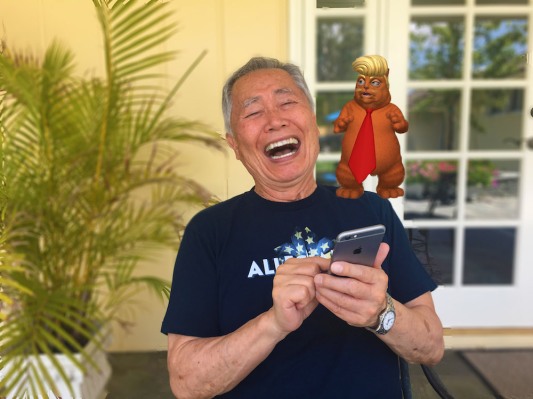 Y ahora, aquí hay una aplicación de realidad aumentada ‘Trumpy Cat’ de George Takei