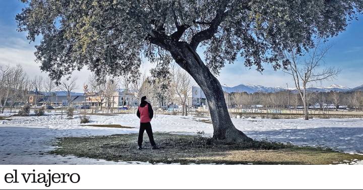 En Cercanías a un pueblo okupa de Madrid