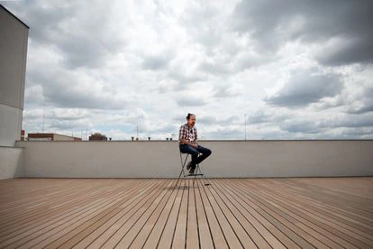 Iglesias, durante una entrevista en campaña.