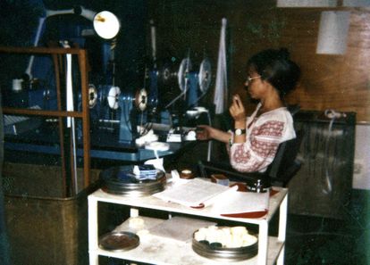 Ziva Postec, durante el montaje del documental 'Shoah', 1981.