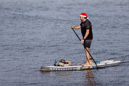 Playa de la Malvarrosa, en Valencia, el pasado domingo.