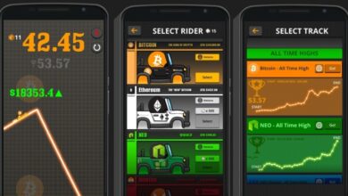 Alguien creó un juego en el que te montas en los rápidos cambios de precios de las criptomonedas.