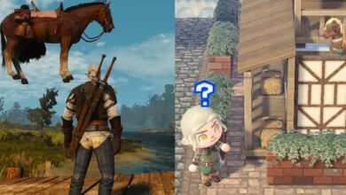 Animal Crossing Player recrea el meme de Roach on a Roof de Witcher 3