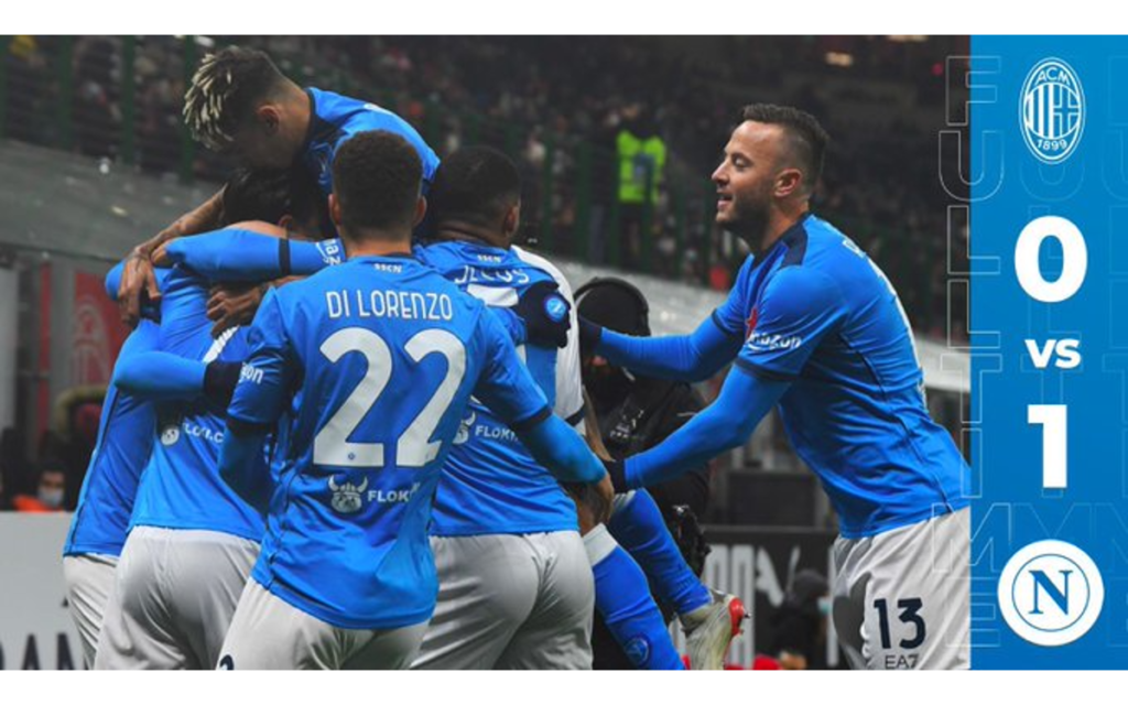 Arrebata Napoli, con Hirving Lozano, el subliderato al AC Milan | Tuit