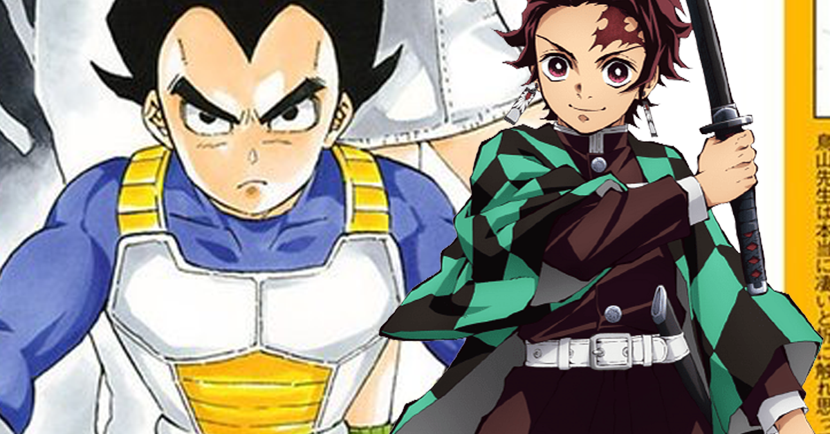 Artista de Demon Slayer celebra Dragon Ball con la portada del aniversario