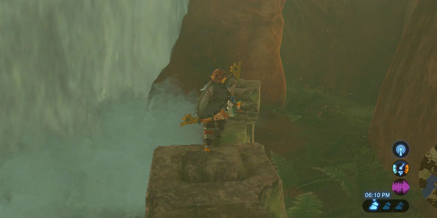 BOTW Glitch descubre el mundo de las cascadas bajo el Santuario de la Resurrección