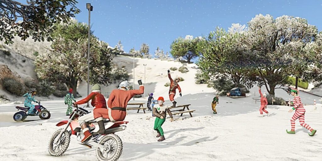 Cuando empieza a nevar en GTA Online