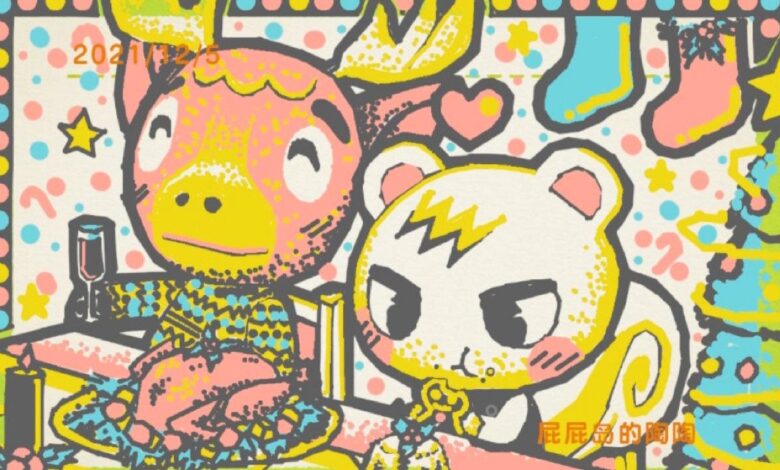 El arte del tablero de anuncios del jugador de ACNH parece una caricatura real de Nintendo