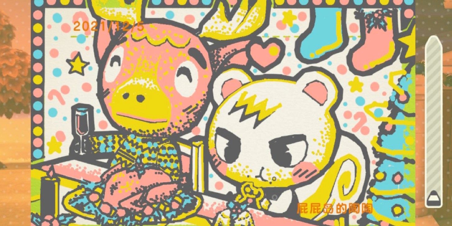 El arte del tablero de anuncios del jugador de ACNH parece una caricatura real de Nintendo