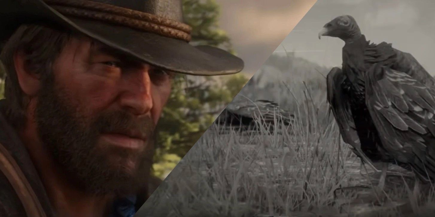 El buitre de Red Dead Redemption 2 queda graciosamente atrapado debajo de un cadáver