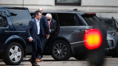 Boris Johnson llegaba este martes al 10 de Downing Street.