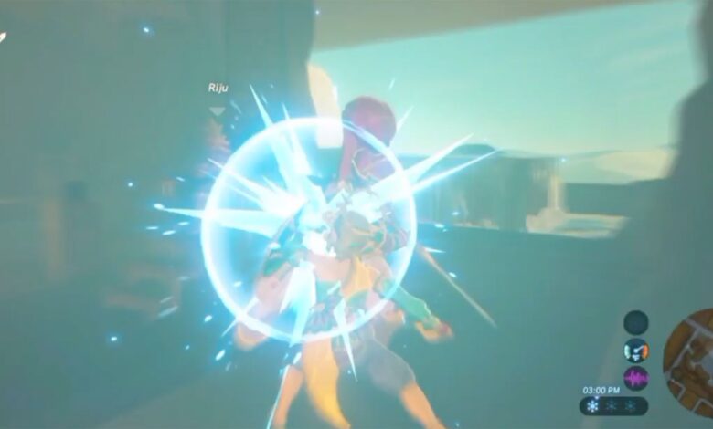 El jugador de Breath of the Wild muestra una técnica para practicar la parada