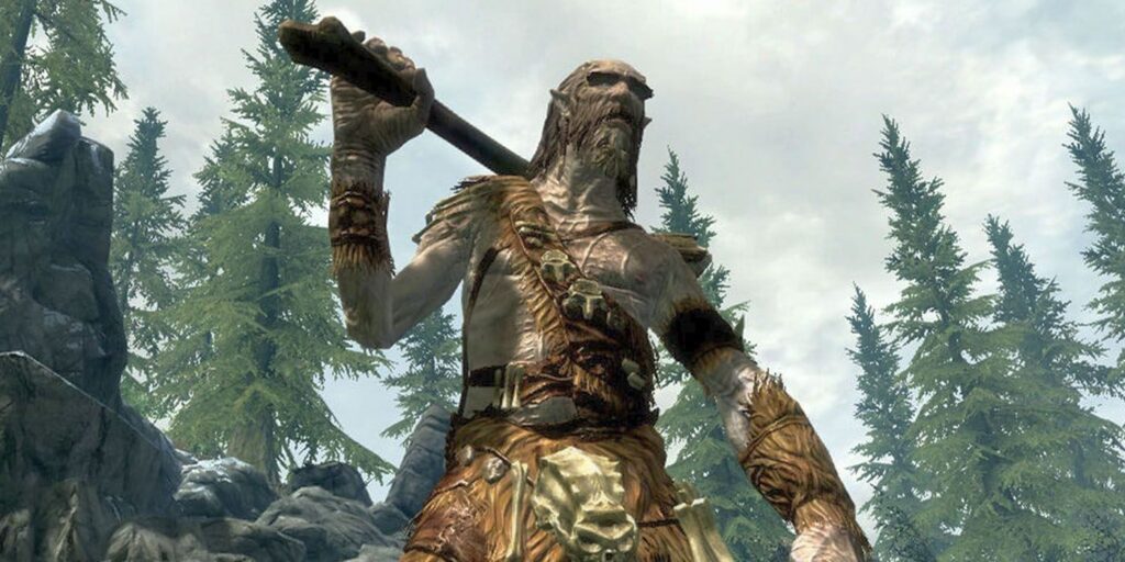 El jugador de Skyrim recibe ayuda en la batalla de un gigante en un video hilarante