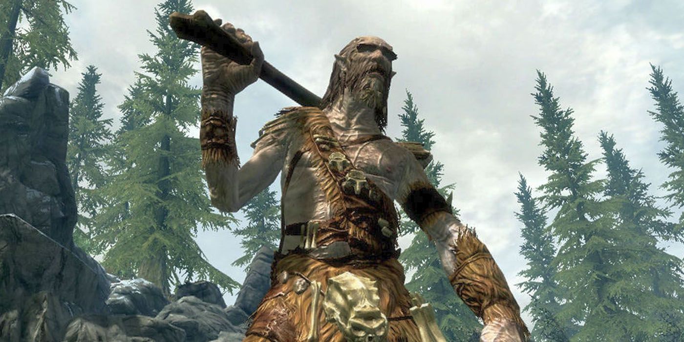 El jugador de Skyrim recibe ayuda en la batalla de un gigante en un video hilarante