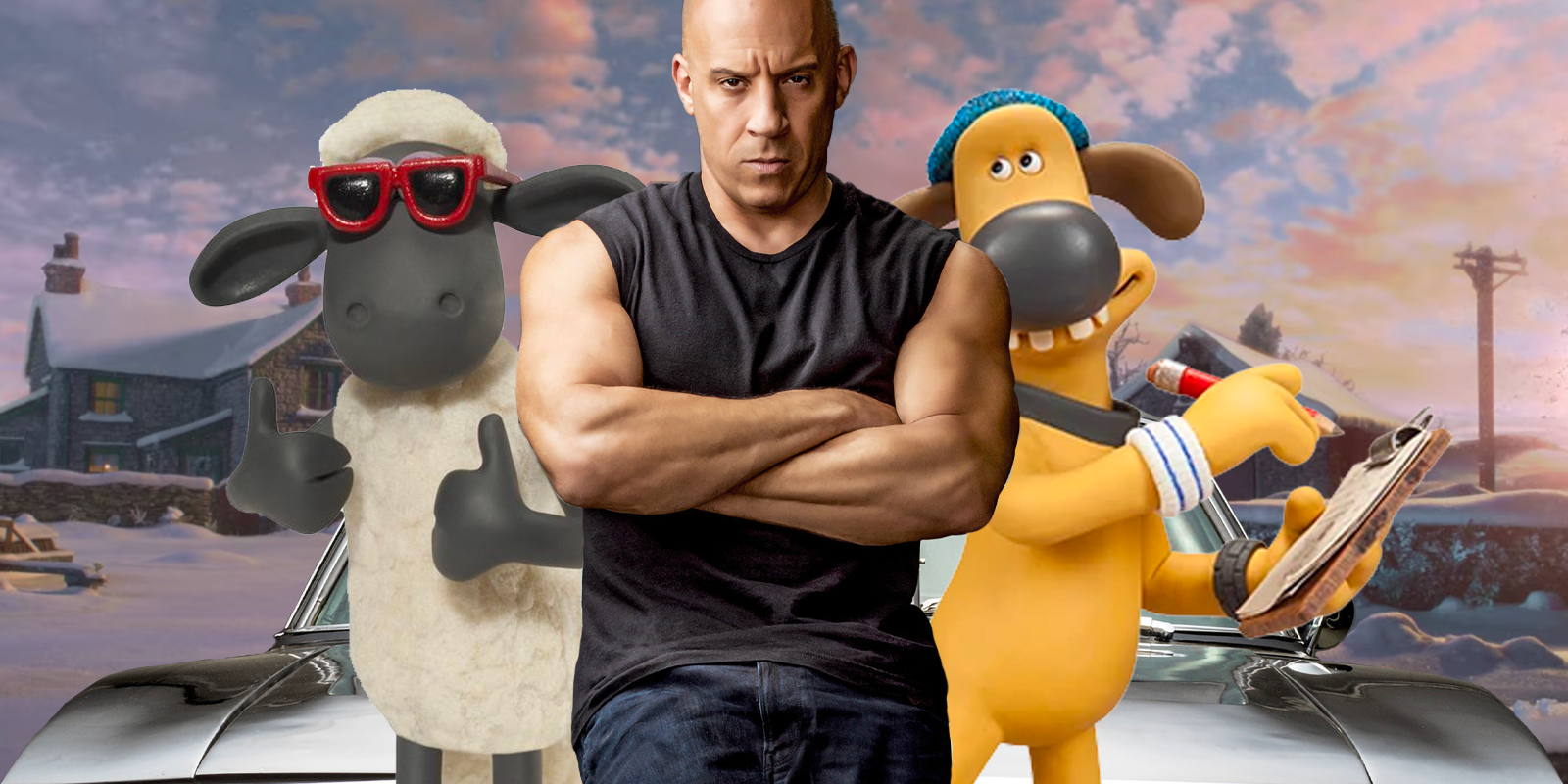 El vuelo de la oveja Shaun antes de Navidad parece una parodia de Fast & Furious