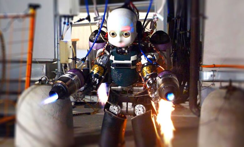 Estos investigadores están trabajando en robots humanoides que pueden volar