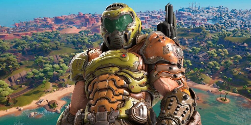 Fortnite podría estar viendo cruces con Doom y otros títulos de Bethesda