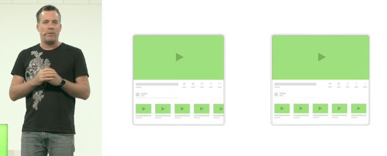 Google está agregando soporte de Android para pantallas plegables