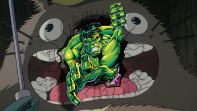 Hulk es destrozado por Totoro en el hilarante arte de Ryan Ottley