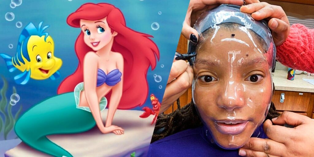 Imágenes de BTS de La Sirenita Live-Action dan una nueva mirada al Ariel de Halle Bailey