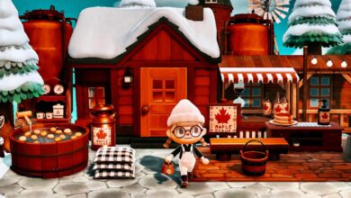 Jugador de Animal Crossing muestra la casa Sweet Maple Sugar Shack