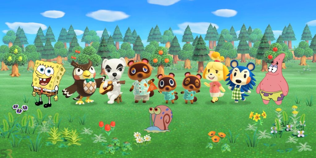 Jugador de Animal Crossing recrea la casa de Bob Esponja y Krusty Krab