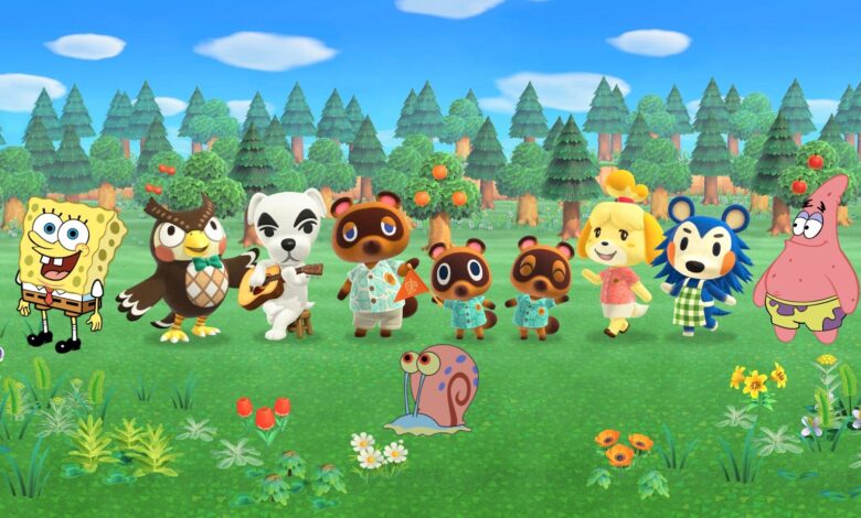 Jugador de Animal Crossing recrea la casa de Bob Esponja y Krusty Krab