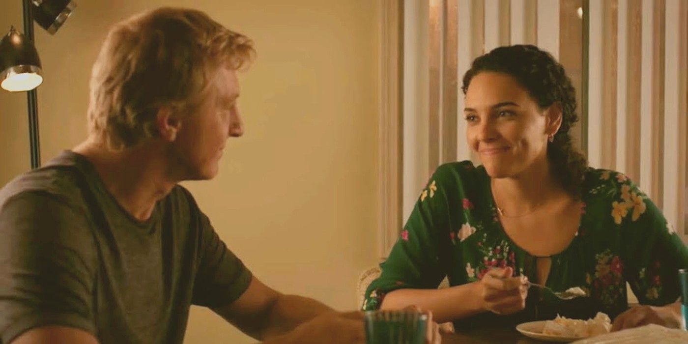 La actriz de la cuarta temporada de Cobra Kai se burla de la relación de 2nd Chance de Johnny y Carmen