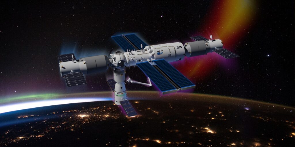 La estación espacial de China esquivó los satélites Starlink dos veces en 2021