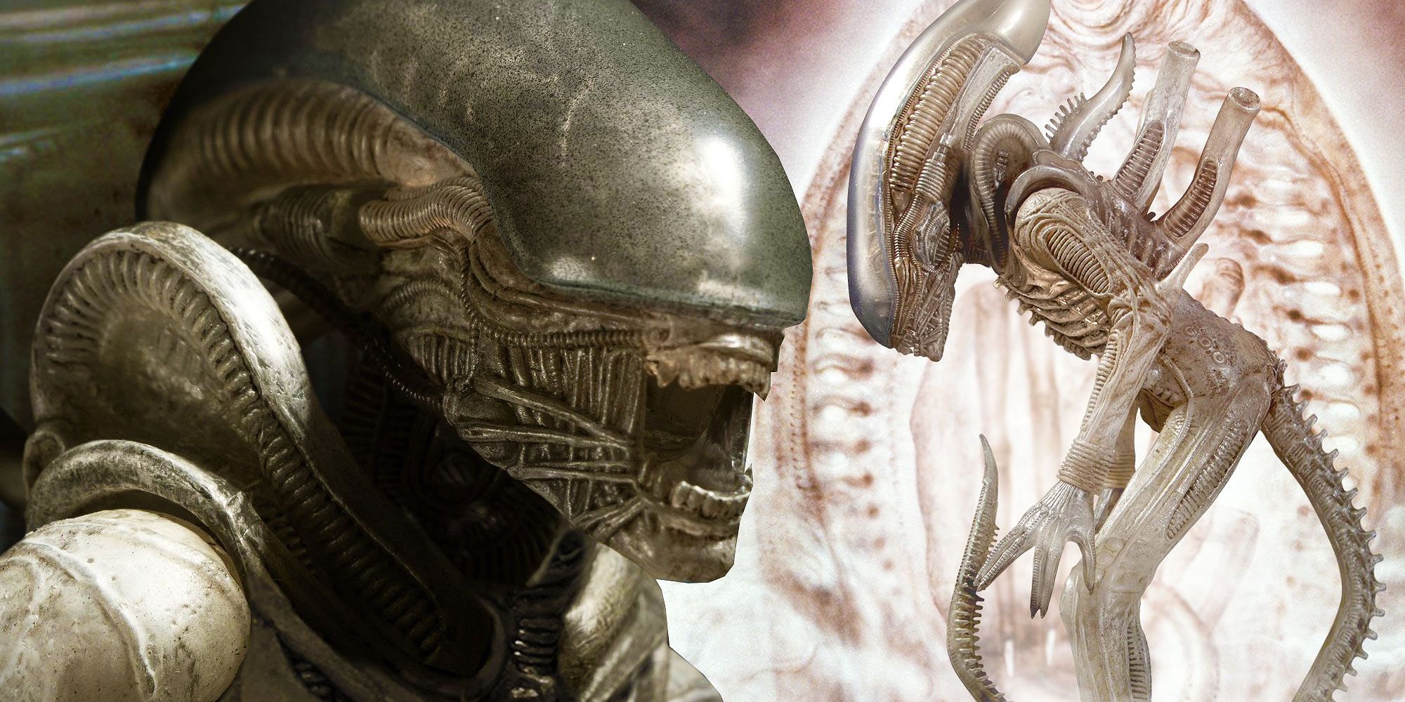 La figura de acción de Xenomorph recrea el diseño alienígena original (con cabeza clara)