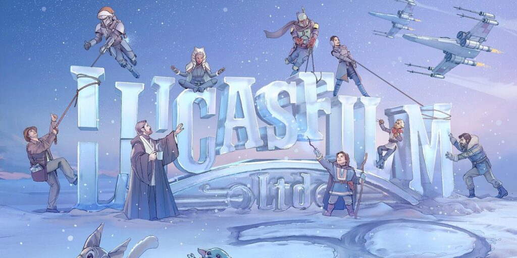 La tarjeta navideña de Lucasfilm une a personajes nuevos y clásicos de Star Wars