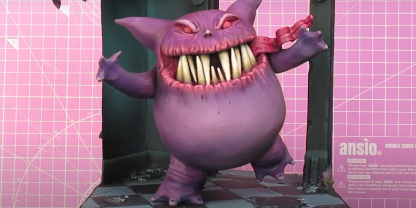 Las esculturas tipo fantasma de los fanáticos de Pokémon son monstruosas pesadillas con colmillos